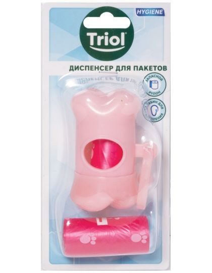 TRIOL Пакеты гигиенические для собак Контейнер+2 рулона 15 шт