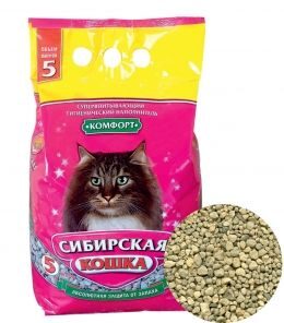 СИБИРСКАЯ КОШКА Наполнитель впитывающий Комфорт 5 л