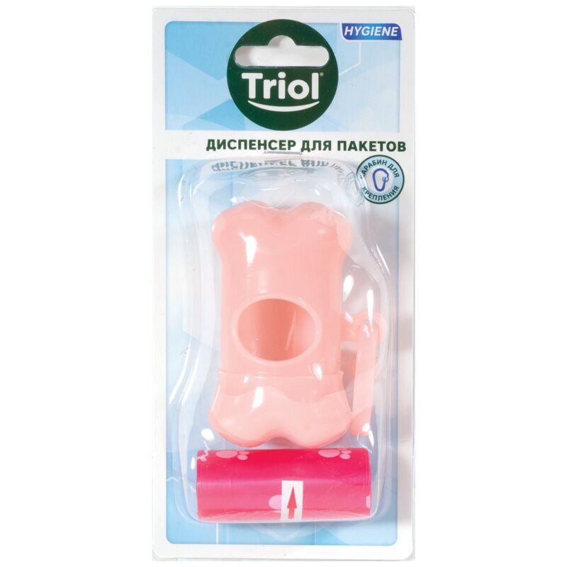 TRIOL Пакеты гигиенические для собак Контейнер+3 рулона 15 шт